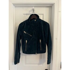 Blank NYC Suede Leather Moto Jacket